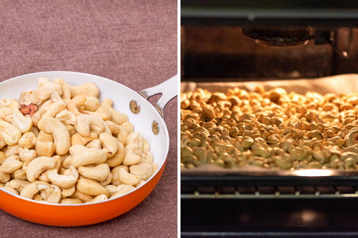 Como torrar castanha-de-caju